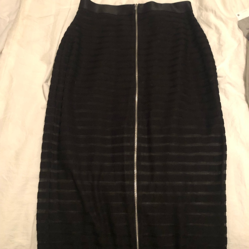 Black pencil skirt